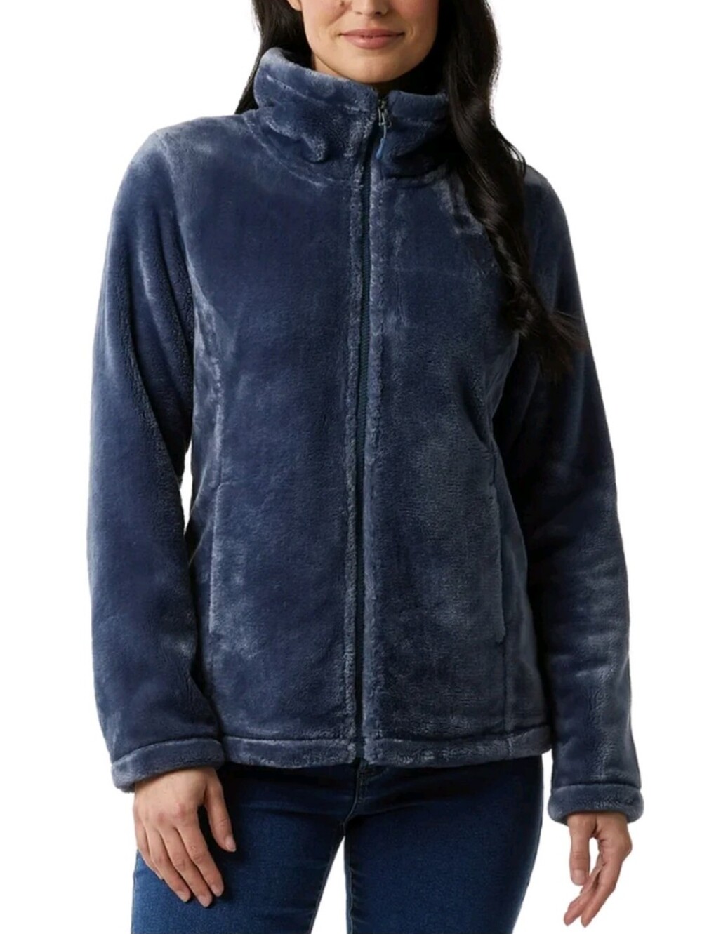 NEW! 32 Degree Heat Blue Full Zip Plush Jacket Size XS